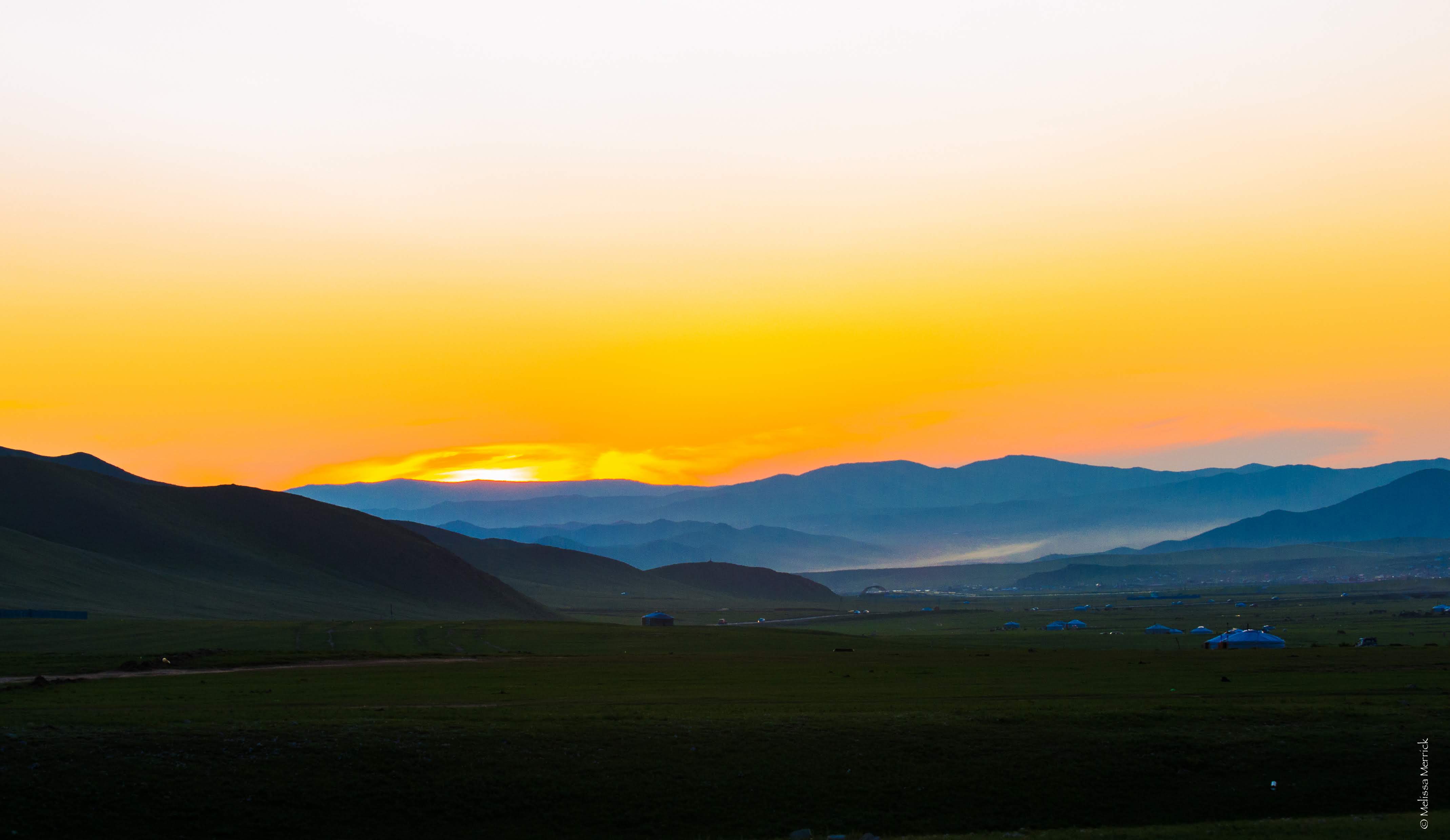 Mongolian sunset