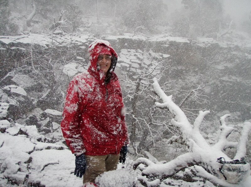Beucher in a snowstorm